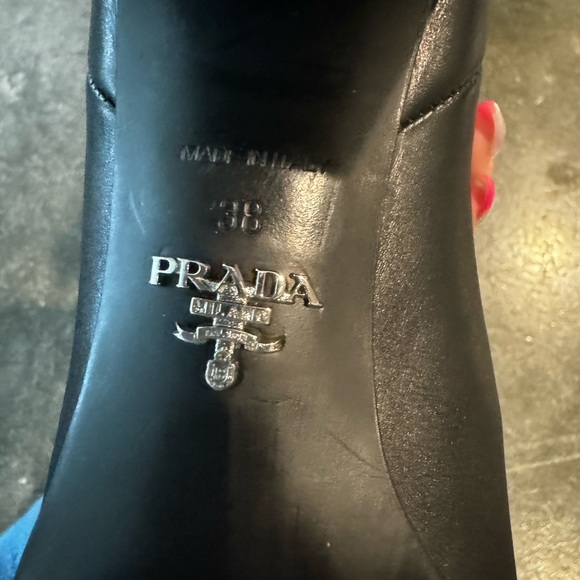 Prada Knee High Leather Boots - Picture 6 of 16